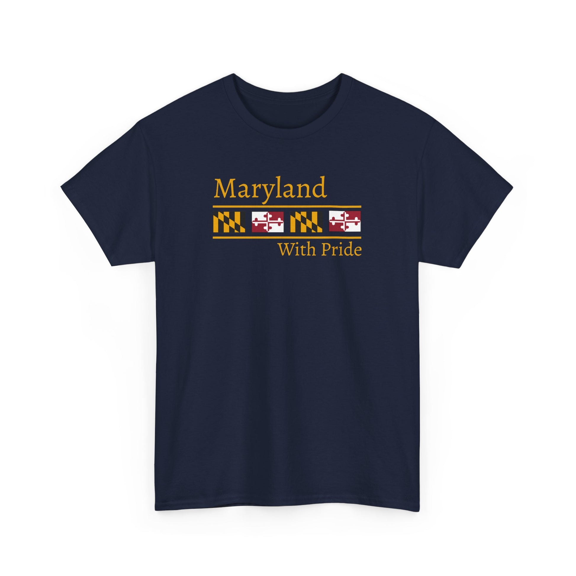 Maryland Pride Vintage Waterman Logo Cotton T-Shirt