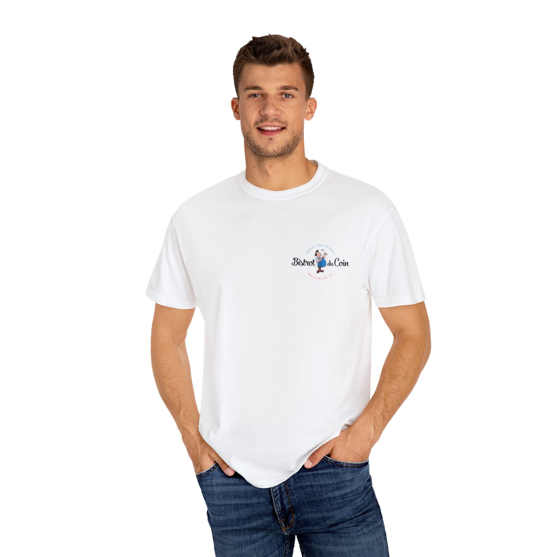 Charming Bistro T-Shirt, Vintage Style Tee, Casual Unisex Shirt, Perfect for Food Lovers, Ideal for Restaurant Staff, Great Gift Idea