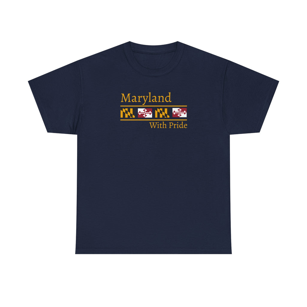 Maryland Pride Vintage Waterman Logo Cotton T-Shirt