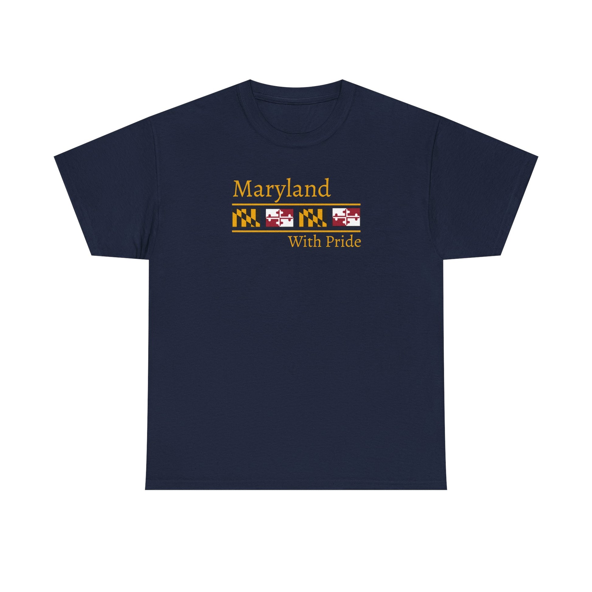 Maryland Pride Vintage Waterman Logo Cotton T-Shirt