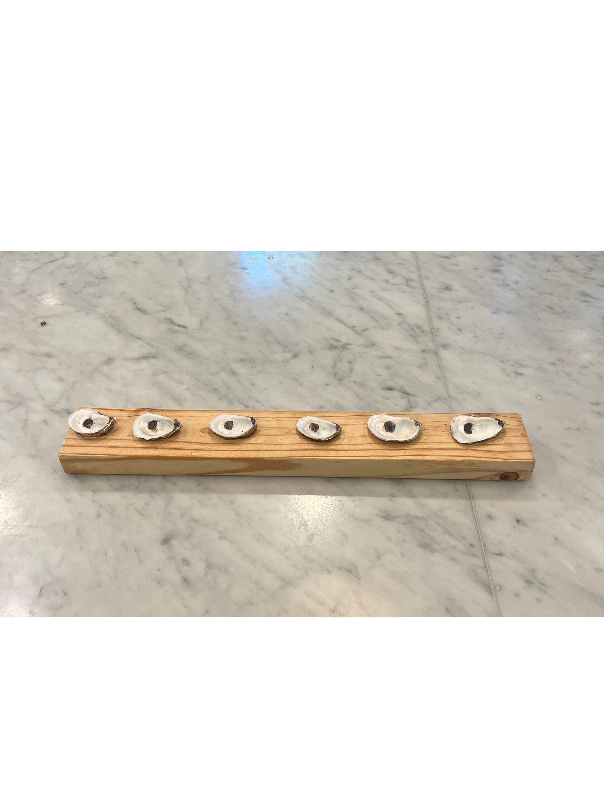 Cannon Street Half Dozen Oyster Wooden Plate