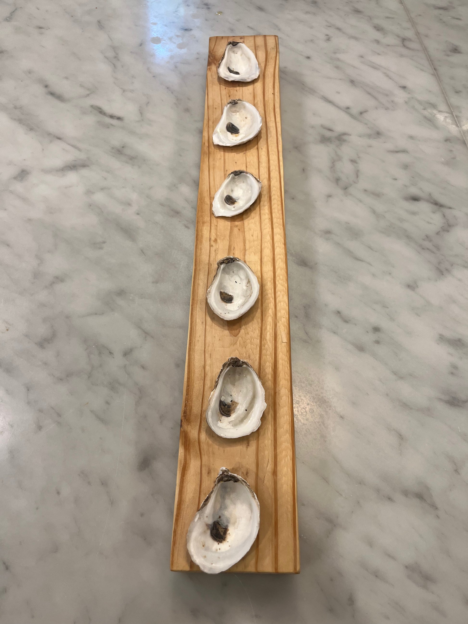 Cannon Street Half Dozen Oyster Wooden Plate